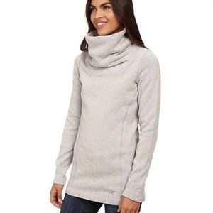 Arc'teryx Light Gray Cowl Neck Turtleneck Sweater